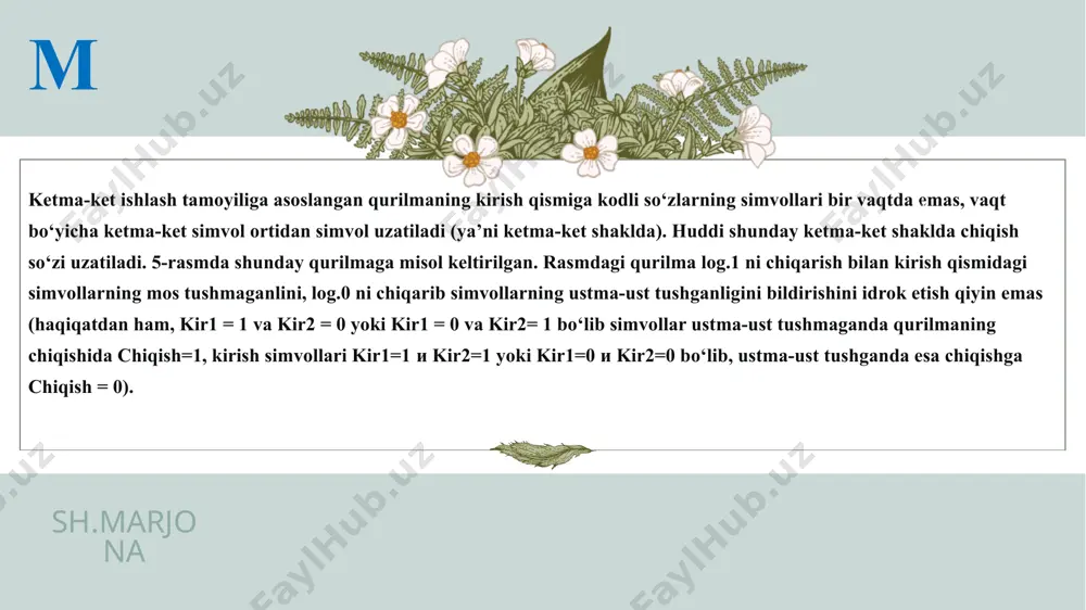 raqamli texnikaga kirish vaavtomatika asoslari - Page 5