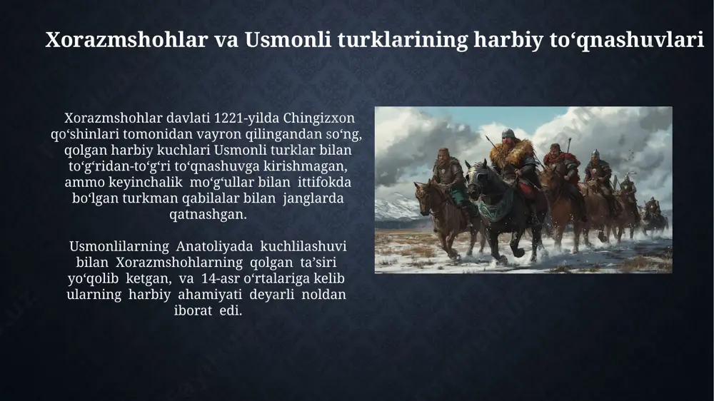 mo'g'ullar, horazimshohlar va turk-usmoniylar harbiy san’ati - Page 5