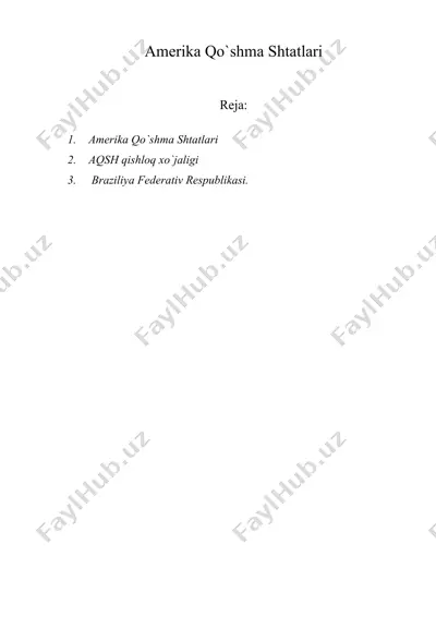 amerika qo`shma shtatlari — DOC
