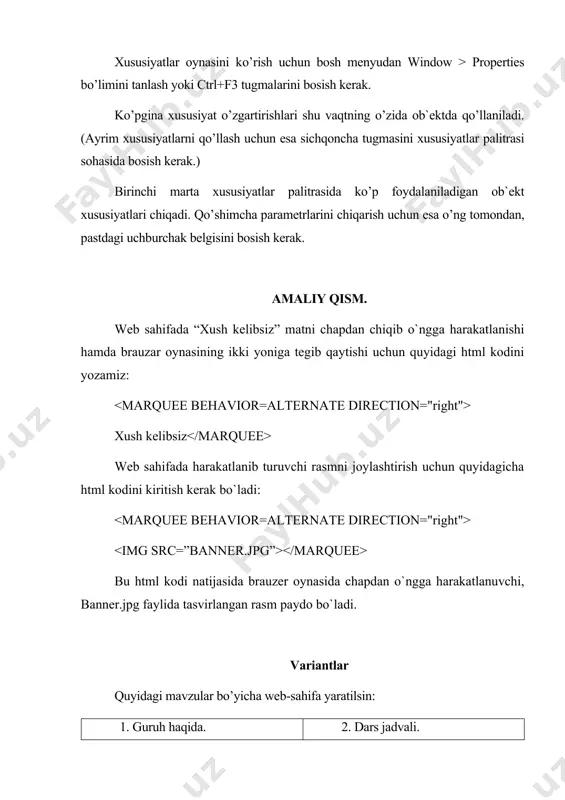 sahifalarda animatsiyalar hosil qilish - Page 4