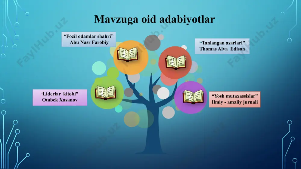 mida katta tashkilotlarda ochiq va samimiy muloqot muhitini yaratish, rahbarlar va ishchilar o‘rtasida ishonchni oshirishga yordam beradi. bu yosh mutaxassislarga o‘z fikrlarini erkin ifoda etishga imkon beradi. 3 mentorlik va qo‘llab-quvvatlash yetishmasligi: yosh mutaxassislar ko‘pincha tajribali mutaxassislardan mentorlik va yo‘l-yo‘riq olish imkoniyatidan mahrum bo‘lishadi. tajribali mutaxassislarni yoshlar bilan bog‘lash. o‘z g‘oyalarini taklif qilishda mentorlarning maslahatlarini olish. tajribali mutaaxassis o‘quv yili davomida tajribali mutaxassislar tomonidan yoshlar uchun mentorlik dasturlari tashkil etish. bu ularga yo‘l-yo‘riq berish, maslahatlar berish va amaliy tajriba olish imkoniyatini taqdim etadi. 13 e’tiboringiz uchun rahmat! image3.jpeg image4.png image5.jpeg image6.jpeg image7.png image8.png image9.jpeg image10.jpeg image11.png image12.png image13.png image14.png image15.jpeg image16.jpeg image17.jpeg image18.png image2.png /docprops/thumbnail.jpeg