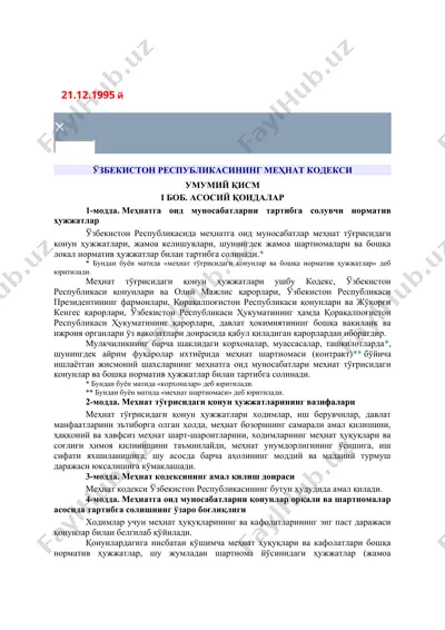 mehnat kodeksi — DOCX