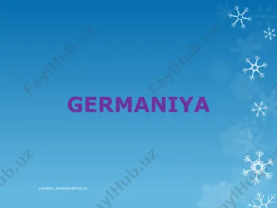 germaniya — PPTX