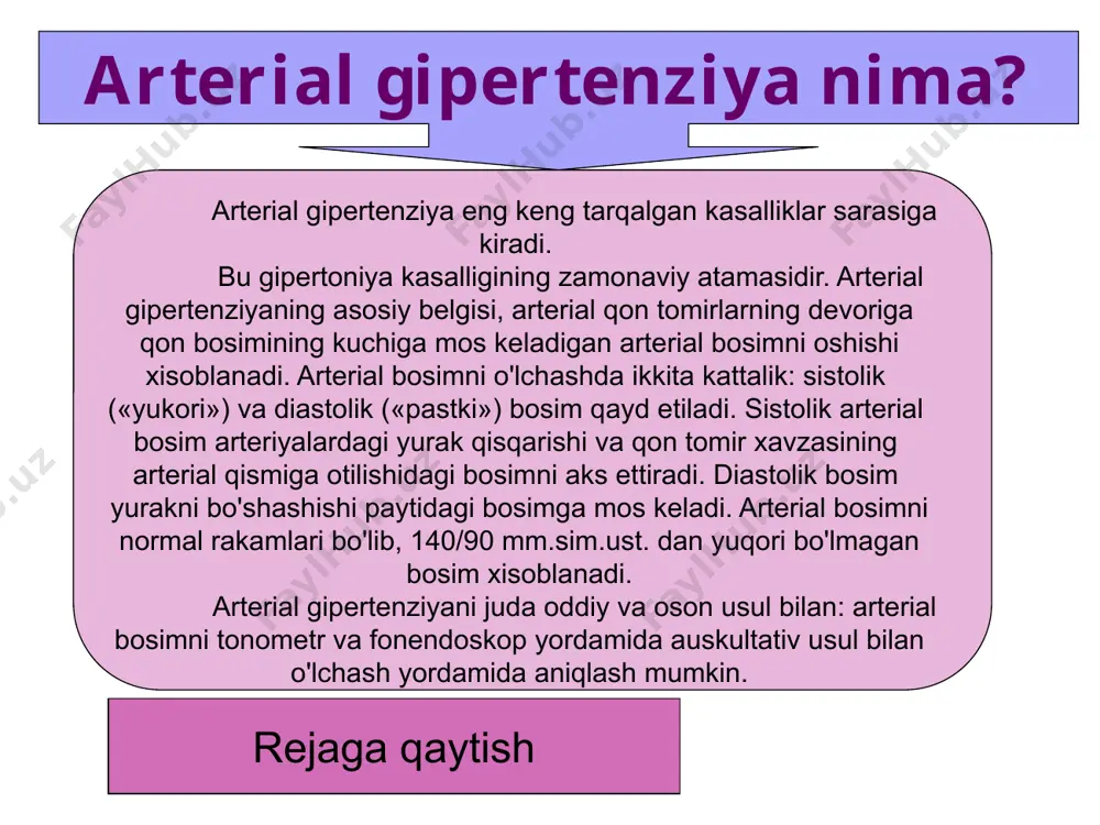 i. bemor og'zi orqali nafas oladi. shu vaziyatda 10—15 minut gapirmasdan, qimirlamasdan, iloji bo'lsa, hatto yo'talmasdan o'tirishi kerak. agar og'zida qon paydo bo'lsa, tupurib tashlaydi. 4. agar 10—15 minut davomida qon ketishi to'xtamasa, «tez yordam» chaqiriladi yoki yuqorida ko'rsatilgan vaziyatda bemorni mashinaga o'tqazib quloq, tomoq, burun shifokoriga olib boriladi. yuz, peshana, chakka, bosh, gavda jarohatlaridan qon ketganda birinchi yordam berish 1. qon ketayotgan tomirni topib, uni barmoq bilan bosib turiladi. 2. qon oqayotgan joyga sovuq suvga ho'llangan sochiq yoki ro'mol qo'yiladi. 3. agar qon ketishi 10—15 minut davomida to'xtamasa, «tez yordam» chaqiriladi yoki bemorni ko'rsatilgan vaziyatda mashinaga o'tqazib, jarroh yoki travmatolog shifokorga olib boriladi. qo'l yoki oyoq jarohatlaridan qon ketganda birinchi yordam berish 1. qon ketayotgan qo'l yoki oyoq ko'krak qafasidan, ya'ni yurak joylashgan joydan yuqoriga ko'tarilishi kerak. 2. qon ketayotgan joyning yuqorisiga (bitta suyakli joyiga) jgut bog'lanadi (rezinka, qayish, ro'mol). qo'l jarohatidan qon ketganda, jgut tirsak bo'g'imidan yuqoriga, ya'ni …