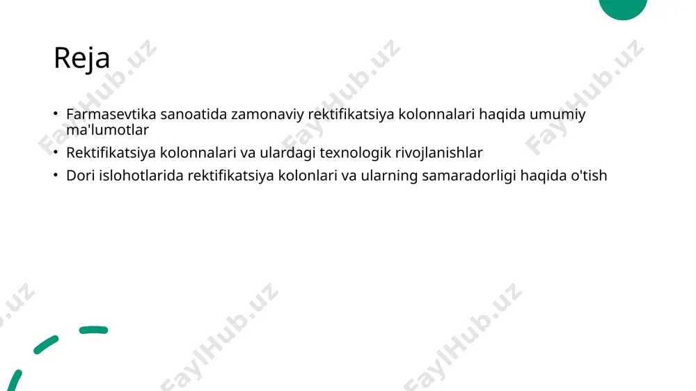 yati faydalanish o'rnatilishi rektifikatsiya kolonnalari dori islohotlarida o'rtacha kimyoviy tarkibni tarkibdagi zararli moddalarini ajratib chiqarishda katta ahamiyatga ega. rektifikatsiya kolonnalari farmasevtik sanoatda dori islohotlarining samaradorligini oshirish, dori mahsulotlarining sifatini yaxshilash va yuqori daromad olish uchun foydalaniladi. rektifikatsiya kolonnalari dori islohotlarida kimyoviy jarayonlarni takomillashtirish va dori mahsulotlarining sifatini yaxshilash maqsadida o'rnatiladi. farmasevtika sanoatining rektifikatsiya kolonnalari: yangi yondashuvlar. farmasevtika sanoatining rektifikatsiya kolonnalari: yangi yondashuvlar. bu slaydda, yangi yondashuvlar va texnologiyalar orqali rektifikatsiya kolonnalarning farmasevtika sanoatidagi ahamiyati va ularning foydalanishining o'zgaruvchan roli ko'rsatiladi. photo by roberto sorin on unsplash rektifikatsiya kolonlari: tashqi va ichki qurilmalar 01 tashqi qurilmalar farmasevtika sanoatida rektifikatsiya kolonlari o'rtasida tashqi qurilmalar, asosan havo salqinlari va sovuq suv bilan aloqador bo'lgan tizimlardir. 02 ichki qurilmalar ichki qurilmalar esa, kolonning ichki qismlaridagi plitkalar, qoplamalar va boshqa elementlardir. ular dori islohotlarida tozalash va tarkibni ajratishda muhim rol o'ynaydi. 03 texnologik farqliliklar tashqi va ichki qurilmalar o'rtasidagi farqliliklar texnologik rivojlanishlarga aloqador bo'lib, farmasevtik …
