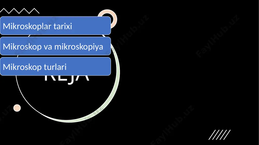 0—1000-martani tashkil qiladi. odam koʻzi 250 mm uzoqlikdagi zarralar o'rtasidagi masofani 0,08 mm gacha aniqlikda farq qila oladi (bu raqam koʻpchilik odamlarda 0,90 mm ni tashkil etadi). lekin mikroobyektlar (bakteriya, mayda kristallar va boshqalar) oʻlchami bundan ham kichik. shu sababli, elementlari orasidagi masofa 0,25 mkm li strukturalarni farq qilishga imkon beradigan (yaʼni ajratish qobiliyati 0,25 mkm boʻlgan) mikroskopda mavjud (elektron mikroskopniki — 0,01—0,1 nm). ikki linzadan iborat tizimning tasvirni kattalashtirib berishi 16-asrdayoq niderlandiya va italiyadagi koʻzoynaksoz ustalarga maʼlum boʻlgan, (ikki linzali mikroskopni niderland ustasi 3. yansen 1590-yilda ko'rgan), lekin birinchi mikroskopni 1609—1610 yillarda galileyo galiley ixtiro qilgan, murakkab mikroskopning hisobini 1872-yilda e. abbe ixtiro qilgan. mikroskopda obyektiv sifatida bir-biriga yopishtirilgan sferik linza va koma (tasvir buzilishi)ga toʻgʻrilangan axromatik linzalardan foydalaniladi. mikroskopda koʻp linzali obyektiv emas, balki ikki linza orasiga maxsus tiniq suyuqlik quyilgan immersion obyektiv ishlatiladi. immersion obyektivda nur sochilishi kamayadi. ultrabinafsha, infraqizil spektr sohasida ishlatiladigan mikroskop obyektivi yana ham …