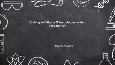 qishloq xo‘jaligida dronlardan foydalanish — PPTX