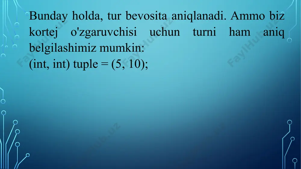 kortejlar. sanab o‘tiluvchi tur. strukturalar. - Page 5