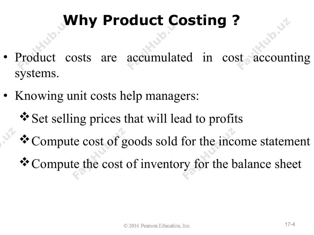in a job costing system 17-* job cost sheet. in a job order costing system, we maintain a job cost sheet for each job. each job sheet breaks the costs down in terms of direct materials, direct labor, and manufacturing overhead assigned to individual jobs. the job cost sheet will have job code(number), customer name, quantity, delivery date and will contain spaces to collect costs of materials, labor, and overhead. 17-* 17-* learning objective 2 record materials and labor costs in a job order costing system 17-* direct materials and labor costs of a job 17-* exhibit 17-2 shows the flow of product costs through a job order costing system. a job order costing system tracks costs as raw materials move from the storeroom to the production floor, where they are converted into finished products. a job cost record is a document that shows the direct materials, direct labor, and …
