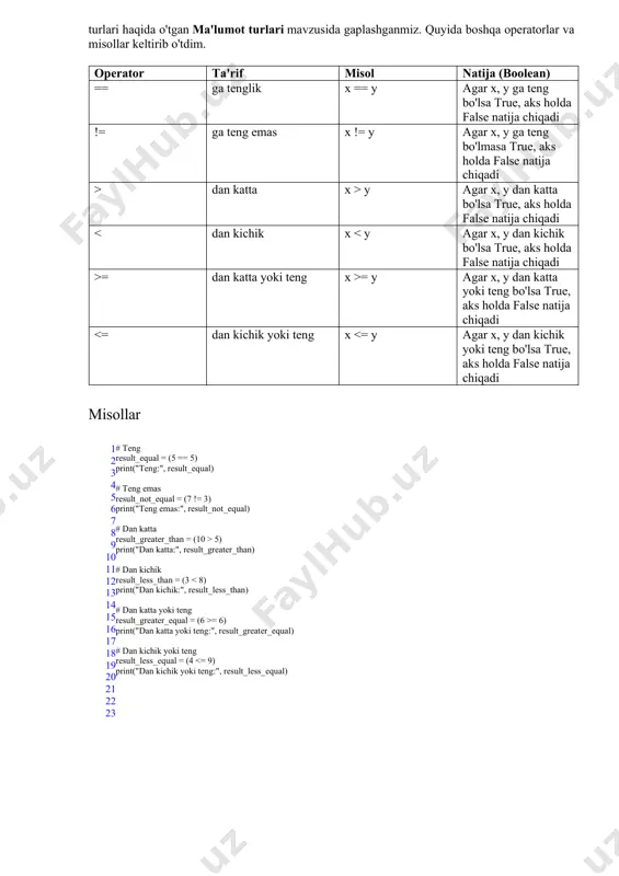 mantiqiy operatorlar - Page 3