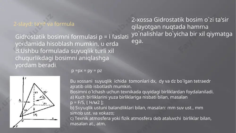 gidrostatik bosim va uning xususiyatlari - Page 5