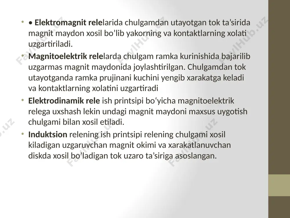 relelar haqida umumiy tushunchalar - Page 5