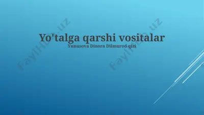 virusga qarshi dori vositalarining mexanizmlari — PPTX