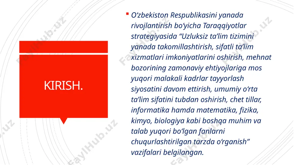 da innovatsiya bo’yicha ko’nikmani egallash; - boshlang’ich ta’limda integratsiya masalasi bo’yicha malaka hosil qilish‖ - individual o’qitish metodikasi bilan qurollanish. bu talablar oliy pedagogik ta’lim jarayonida bo’lajak o’qituvchilar tomonidan ushbu fan vositasida o’zlashtiriladi media1.mp4 image1.png image2.png image3.png image4.jpeg image5.jpeg image6.jpeg image7.jpeg image8.jpeg image9.png image10.png image11.png