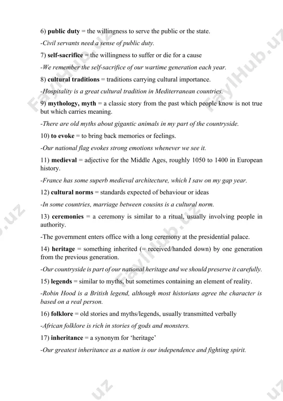 diversity of the community. an ever-growing and advancing culture can provide better support for its members and encourage others to join too. this all results in a much more stable and nurturing framework for the community and the key individuals that make up the culture. vocabulary notes: the word "culture" is tricky because it can be used as an uncountable or a countable noun. it also has various meanings. a better understanding of this word will help you with the writing task that we've been working on, so let's look at some definitions and uses. 1. culture (uncountable): don't use with "a", don't make it plural this means the customs, beliefs, way of life, art, music, literature or social organization of a group of people. for example: - i'm studying european culture. (everything from beliefs to art) - this city is full of culture and history. (art, old buildings, traditional …