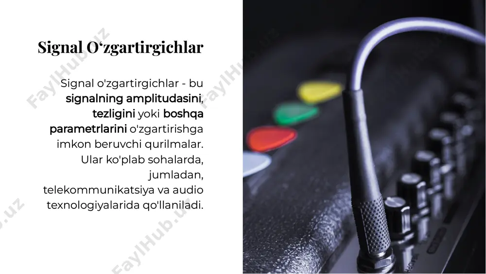 signal o'zgartirgichlar va filtrlar - Page 3