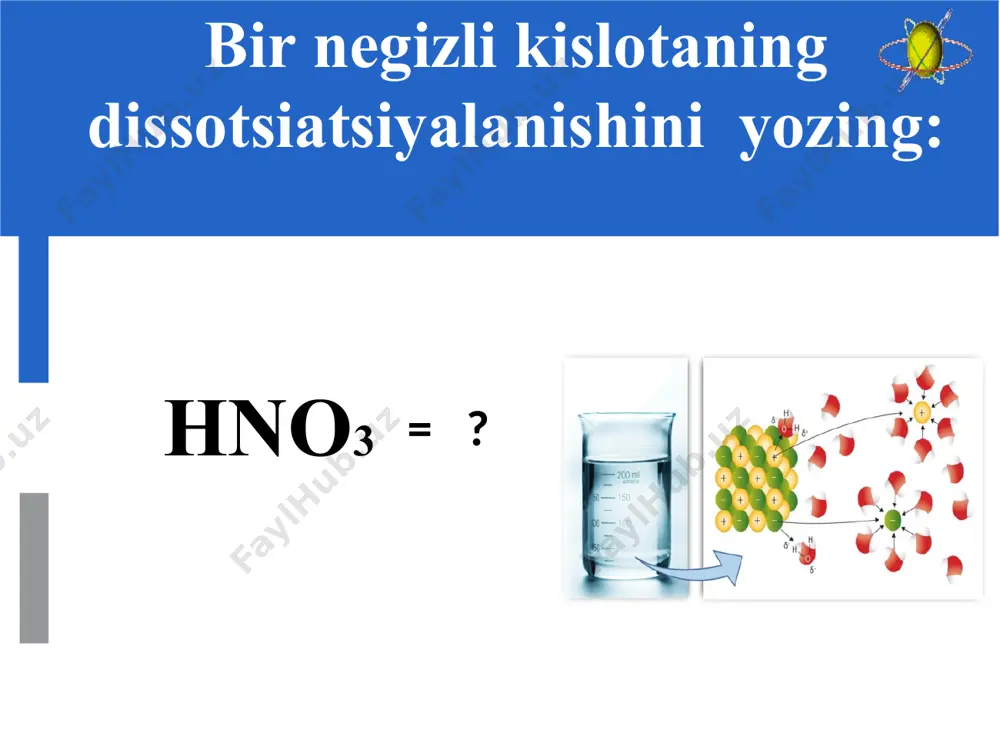 kislota, ishqor va tuzlarning dissotsiatsiyalanishi - Page 5
