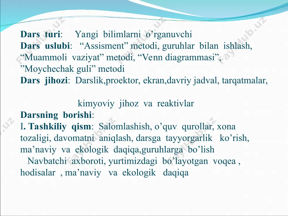 r. uyga vazifa mavzuga doir qo’shimcha ma’lumot to’plash , mavzuni takrorlash e’tiboringiz uchun raxmat