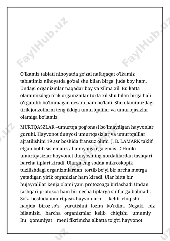 un ham tanasi shakli o’zgarmas lekin harakatlanish paytida shakli o’zgarib , hatto u duymaloqlanishi ham mumkun . uning sezgi organi ham mavjud. u tanasining uchki qismida joylashgan stigma yani kozcga uning asosiy vazifasi ni bajaradi u infuzoriyalardan uchraydigan aramorfozga o’xshash yuksalish deb qarasak ham bo’ladi. ularning ko’payishi ham bir muncha sodda . ko’payishi oddiy ikkiga bolinish yani vegetativ yo’l biilan boradi . bularga yana parazit holdagi vakillari mavjud. parazit kinoplastidalar orasida odam va umurtqali hayvonlar qonida parazit yashovchi tripanasoma urug’i vakillari ayniqsa katta ahamiyatga ega. tripanasomaning tasmaga o’xshash yassi tanasi ingichka va cho’ziq bo’lib 20 70 -mkm keladi. ularning parazit holda hayot kechirishga moslanishlari mavjud . yana bir vakili leyshmaniya . leyshmaniya tripanosomalarga birmuncha o’xshash undan faqat odamning ichki organlariga parazitlik qilishi bilan farq qiladi . bu parazitlar parazit holda yashashga turli moslanishlari mavjud umurtqasizlarning yana bir vakili volvokslar tipi hisoblanadi. bular yumaloq shaklda ko’llarda hovuzlarda uchraydi bazan sholipoyalarda uchraydi. …