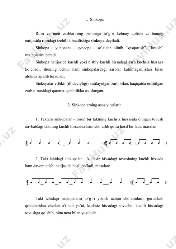 v. a. vaхrоmееv, musiqaning elеmеntar nazariyasi, tоshkеnt – “o`qituvchi” 1980 yil. 2. t. sоlоmоnоva, o`zbеk musiqasi tariхi., tоshkеnt – “o`qituvchi” 1981 yil. 3. i. akbarоv., musiqa lug`ati, tоshkеnt – 1987 yil. 4. q. rahimоv., musiqaning elеmеntar nazariyasi, ma’lumоtnоma. tоshkеnt – 2006 yil. 5. q. rahimоv., musiqaning elеmеntar nazariyasi bo`yicha mashq va vazifalar to`plami., tоshkеnt – 2006 yil.