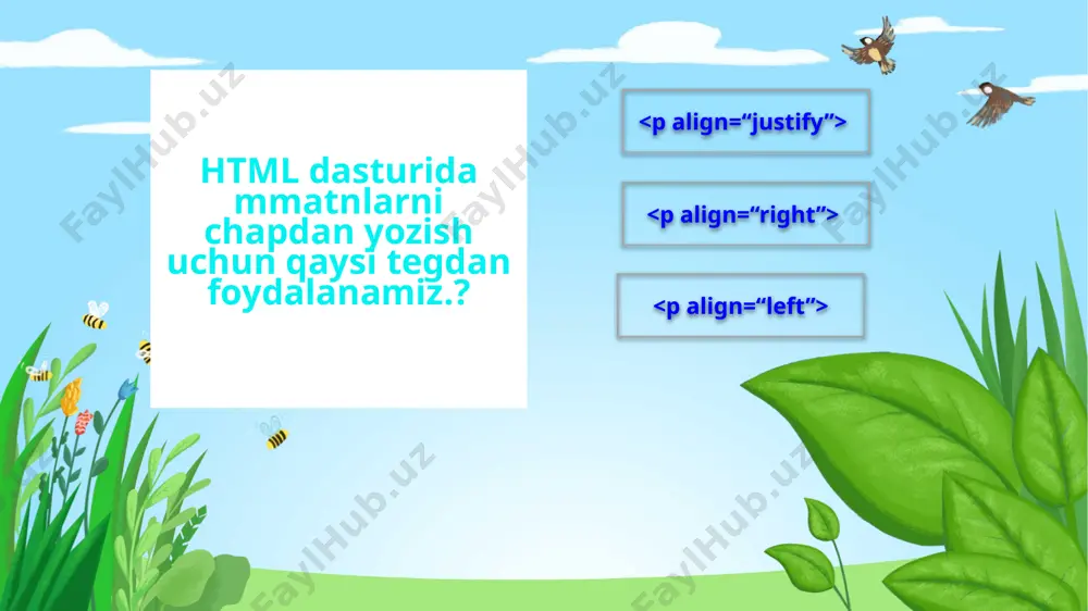html dasturida nom berish tegini - Page 4