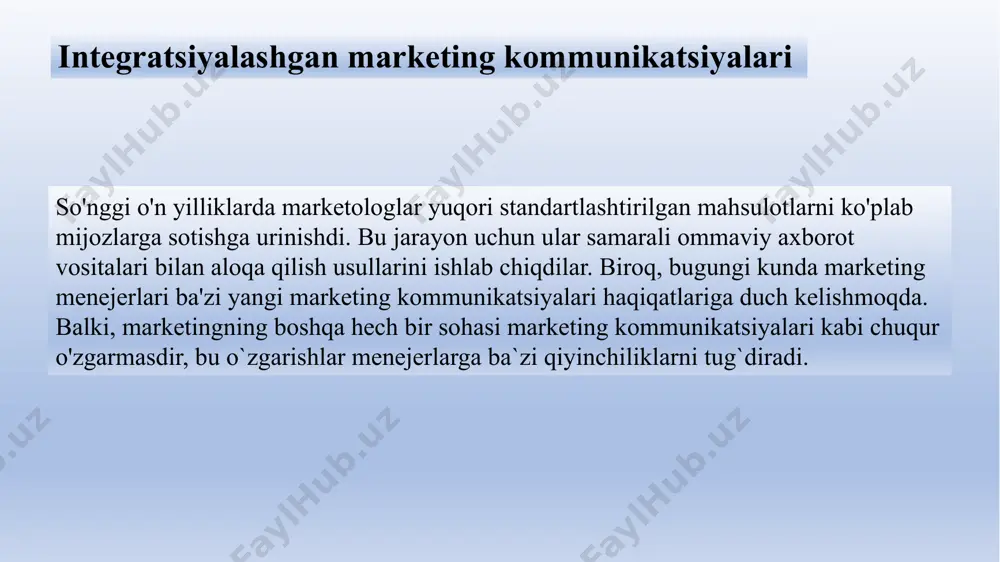 pul sarflashdir. mutaxasis jon vanamaker bir kuni shunday degan edi: "men reklamalarimning yarmi behuda ketayotganini bilaman, lekin qaysi yarmini bilmayman. men reklama uchun 2 million dollar sarfladim va bu yarmi yetarlimi yoki ikki baravar ko‘pmi, bilmayman”. misol uchun, coca-cola har yili reklama uchun yuzlab million dollar sarflaydi. reklama xarajatlari iste'mol qilinadigan qadoqlangan tovarlar sotishning 10-12 foizini, kosmetika uchun 20 foizini va maishiy texnika uchun atigi 1,9 foizini tashkil qilishi mumkin. muayyan sanoat doirasida ham kam, ham yuqori sarflovchilarni topish mumkin. kompaniya reklama byudjetini qanday belgilaydi? bu yerda biz reklama uchun umumiy byudjetni belgilashda qo'llaniladigan to'rtta keng tarqalgan usulni ko'rib chiqamiz: arzon usul, sotish foizi usuli, raqobatdosh paritet usuli va maqsad va vazifa usuli. jami reklama byudjetini belgilash rag`batlantirishning umumiy budjetini belgilash arzon byudjet usuli byudjetni maqbul darajada o'rnatadi. rag'batlantirishning savdoga ta'sirini e'tiborsiz qoldiradi. sotish ulushi usuli rag'batlantirish byudjetini joriy yoki prognoz qilinadigan sotuvlarning ma'lum bir foizida yoki birlik sotish narxining …