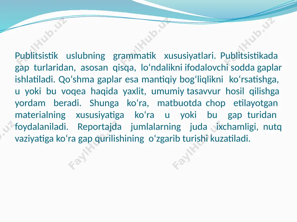 publitsistik uslub va og‘zaki uslublarning leksik-grammatik xususiyatlari - Page 5
