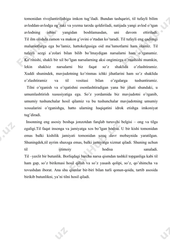 63. 4. mirzayev m., usmonovs., rasulov r. o’zbek tili. t. 1979. 1-2 5. shodmonov e., nafasov t. hozirgi o’zbek tili. laboratoriya mashqlari. t. 1986 6. www.ziyonet.uz