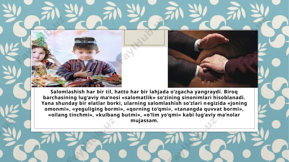 salomlashish odoblari, ijtimoiy odoblar - Page 4