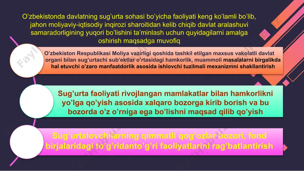 qari fondlar mablag’lari hisobiga moliyalashtirish. 4. xorijiy investitsiyalar. so’nggi yillarda investitsiyalar tarkibi, xususan, byudjetdan ajratiladigan investitsiyalar va bank kreditlari ahamiyati keskin o’zgardi. image1.jpeg image2.gif image3.jpeg image4.jpeg image5.png image6.jpeg