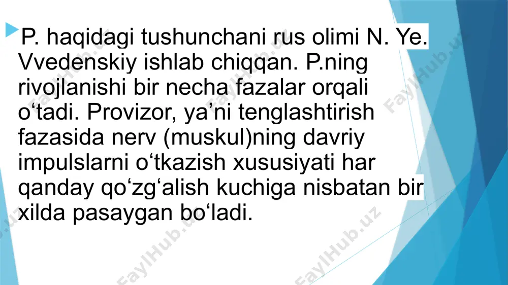 parabioz holati. glial hujayralarning funksiyalari. akson transporti. - Page 5
