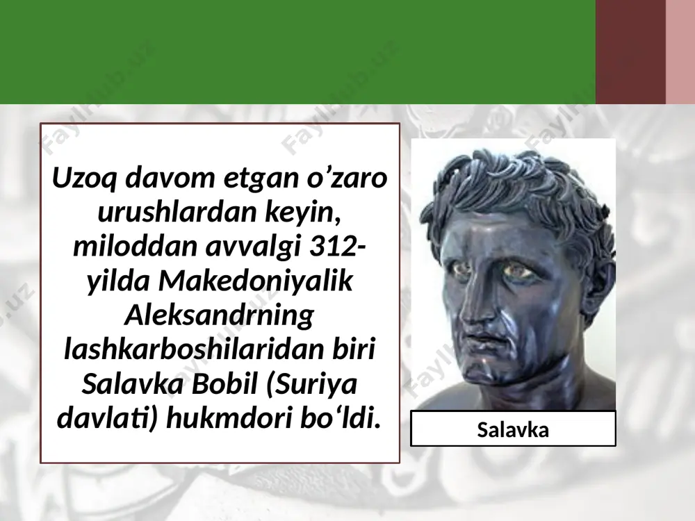 salavkiylar davlati va yunon-baqtriya podsholigi. 6- sinf - Page 3