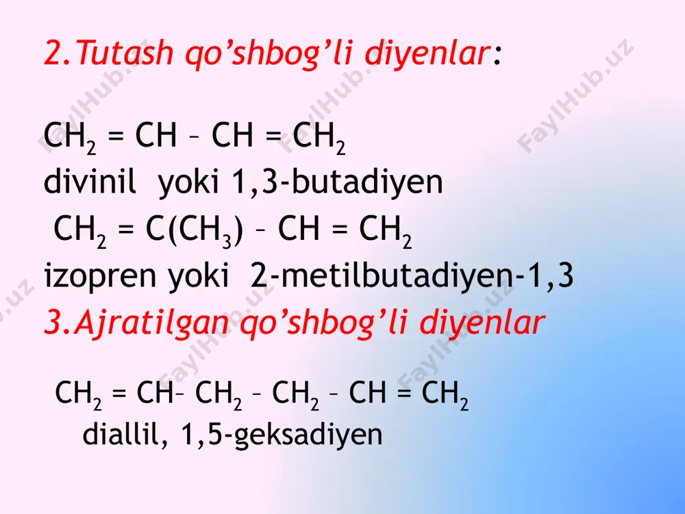 diyen uglevodorodlar alkadiyenlar - Page 5