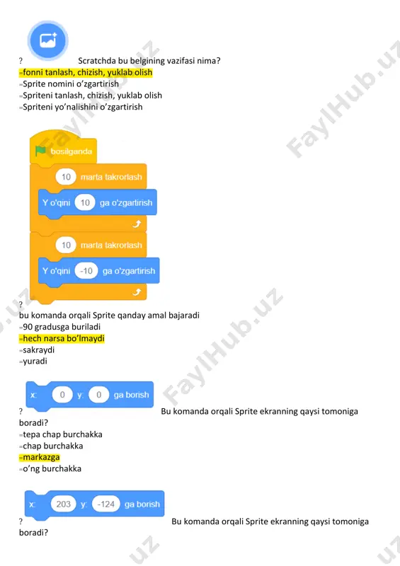 highlight user highlight =mega =reddie =giga =elfie ? scratchda bu hayvonning nomi nima? =champ =crab =cat =chick ? scratchda bu mavjudodning nomi nima? =cheesy =centaur =character =catcher ? scratchda bu narsaning nomi nima? =broom =bread =butterfly =button ? scratchda bu qushning nomi nima? user highlight user highlight user highlight user highlight =owl =dove =bird =parrot ? scratchda bu buyruq qaysi menyuda joylashgan? =ko’rinishlar =ovozlar =boshqaruvchi =hodisalar ? scratchda bu buyruq qaysi menyuda joylashgan? =ko’rinishlar =boshqaruvchi =ovozlar =hodisalar ? scratchda bu buyruq qaysi menyuda joylashgan? =ko’rinishlar =boshqaruvchi =hodisalar =ovozlar ? scratchda bu buyruq qaysi menyuda joylashgan? =ko’rinishlar =boshqaruvchi =ovozlar =hodisalar ? scratchda bu buyruq qaysi menyuda joylashgan? =boshqaruvchi =hodisalar user highlight user highlight user highlight user highlight user highlight =ko’rinishlar =ovozlar ? scratchda bu buyruq qaysi menyuda joylashgan? =ko’rinishlar =ovozlar =boshqaruvchi =hodisalar ? scratchda bu buyruq qaysi menyuda joylashgan? =ovozlar =hodisalar =ko’rinishlar =boshqaruvchi ? scratchda bu buyruq qaysi menyuda joylashgan? =hodisalar …