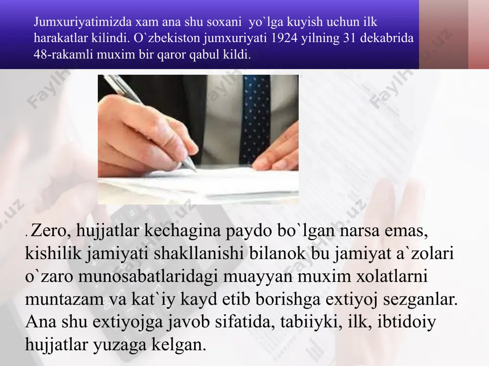 ish yuritish masalalari haqida taqdimot - Page 5