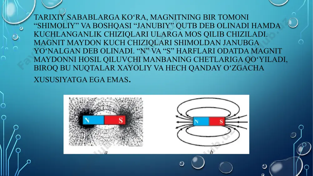 magnit maydon. magnit maydon enerdiyasi va zichligi. moddaning magnit maydoni - Page 4
