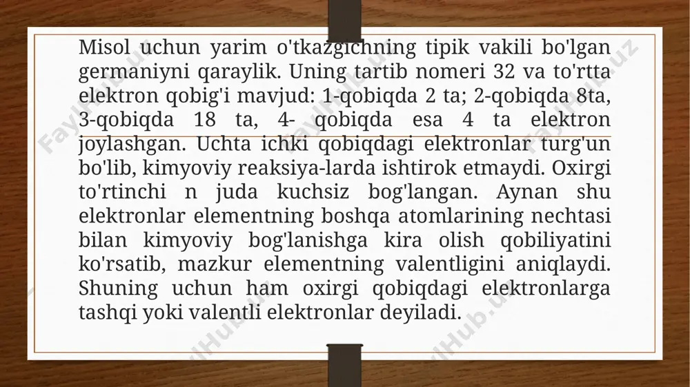 yarim o’tkazgichlarning elektr o’tkazuvchanligi va fermi sathi - Page 5
