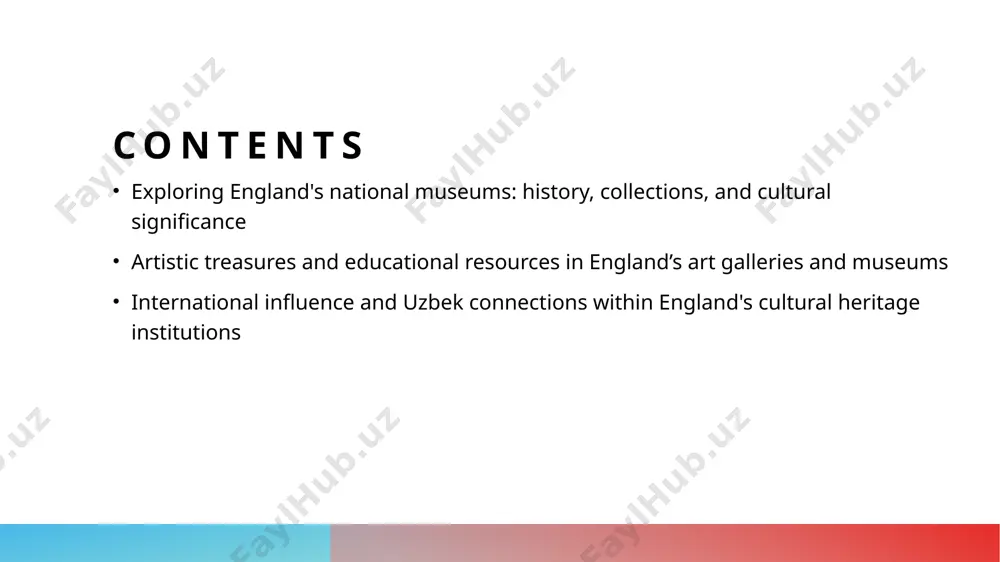 heritage england’s museums safeguard invaluable artworks, ensuring their protection from deterioration and loss, while making them accessible for future generations and scholarly research. cultural promotion by exhibiting diverse collections, museums promote cultural understanding, inspire creativity, and elevate national identity through educational programs and public engagement. international collaboration england’s museums collaborate globally to exchange expertise, expand collections, and foster cross-cultural dialogue, enhancing their role in preserving worldwide artistic heritage. highlighting the most iconic artistic treasures in england’s national museums. 01 royal art masterpieces england’s national museums house legendary artworks, such as leonardo da vinci’s *the virgin of the rocks* at the national gallery and turner’s dramatic seascapes, representing unparalleled artistic achievement. 02 historical icons iconic treasures like the rosetta stone at the british museum and the elgin marbles exemplify england’s role in preserving world history, illustrating cultural exchanges and ancient civilizations. 03 cultural gems the crown jewels in the tower of …