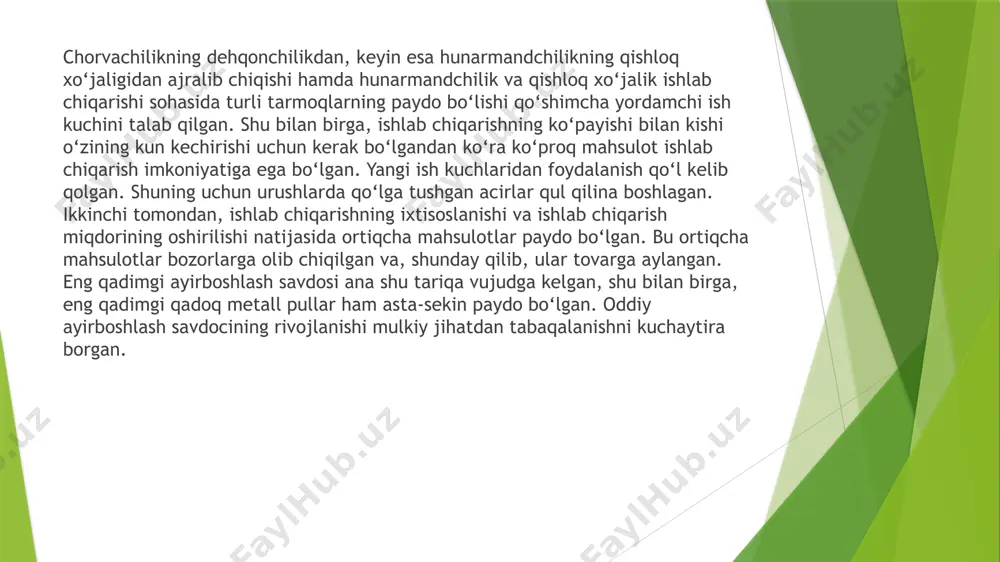 lyatsiyasiga qattiq qarshilik ko‘rsatgan. kichkina finikiyada ham huddi shunday bo‘lgan, unga qaraganda ancha katta va qudratli bo‘lgan qo‘shni davlatlar finikiyani tez-tez istilo qilib turgan. shunday qilib, tarixchi va tilshunos nuqtai nazaridan olganda qadimgi sharq tillarini qadimgi sharq xalqlarining tarixi bilan chambarchas bog‘lab o‘rganish lozim. qadimgi sharq tarixini o‘rganishda shu narsani doim esda tutmoq kerakki, ilk quldorlik jamiyati iqtisodiy tuzumining o‘ziga xos, alohida ustqurmasi, ya’ni jamiyatning siyosiy, huquqiy, diniy, badiiy, falsafiy qarashlari va shu qarashlarga muvofiq keladigan siyosky, huquqiy va boshqa muassasalari bo‘lgan. shu munosabat bilan tarixchining eng muhim vazifasi qadimgi sharqda quldorlik davlatlarining tashkil topish va rivojlanish davridagi iqtisodiy tuzumning, shuningdek unga muvofiq keladigan ustqurmaning xarakterli xususiyatlarini belgilashdir.shubhasizki, qadimgi sharq xalqlarining ijtimoiy tuzumi ibtidoiy jamoa tuzumiga qaraganda ancha taraqqiy qilgan tuzum bo‘lgan. buzilib borayotgan ibtidoiy jamoa tuzumi sharoitida quldorlik tuzumi tamomila tabiiy va qonuniy bir hodisadir, chunki quldorlik tuzumi ibtidoiy jamoa tuzumiga qaraganda oldinga qadam tashlashdir. qadimgi sharqda jamiyat birinchi …