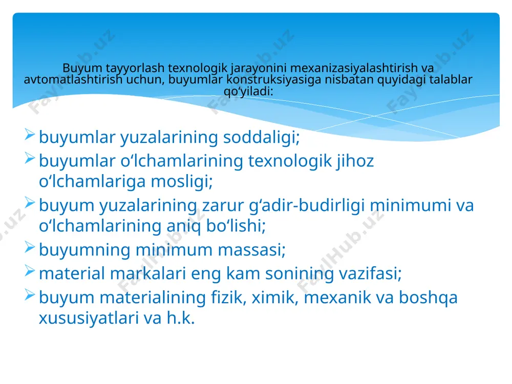 h tizimlari stanok ijrochi organlarini ketma – ket ishlashini, stanoklararo joylashgan tashish qurilmalarining ishlashini hamda nazorat qilish ishlarini boshqaradi. alda buzilgan mexanizmlarni va qurilmalarini blokirovkalab qo‘yadigan yoki avariya vaziyatida alni to‘xtatadigan qurilmalar mavjud. universal stanoklardan tuzilgan al universal stanoklardan tashkil topgan bo‘lib, ular bitta boshqarish tizimi bilan birlashtirilgan, tashish qurilmalari, yuklash mexanizmlari hamda operasiyalararo zaxira to‘playdigan qurilmalardan tuzilgan. bunday al dar xar xil tipdagi detallarni ishlashga asoslangan. ulardan seriyali ishlab chiqarishda foydalaniladi. agregataviy stanoklardan tashkil topgan al lar normallashtirilgan va unifikasiyalashtirilgan agregatlardan tuzilgan stanoklar asosida yaratilgan bo‘lib, ular ko‘plab ishlab chiqarishlarda qo‘llaniladi. ularda normallashtirilgan kuch kallaklari, salazkalar, kantovatellar, burilma stollar ishlatiladi. bu liniyalar ko‘pincha murakkab shaklli korpus detallar, shuningdek bitta mahsulot tayyorlashga mo‘ljallangan. al yo‘ldosh moslamalardan foydalaniladigan va yo‘ldosh bo‘lmagan al ga bo‘linadilar. al lar funksional vazifasiga ko‘ra mexanik ishlov berish, mexanik yiqish, termik, nazorat - o‘lchov hamda to‘liq turlarga bo‘linadilar. agregataviy al agregat stanoklarni o‘z ichiga oladi.agregat stanoklar parmalash, …