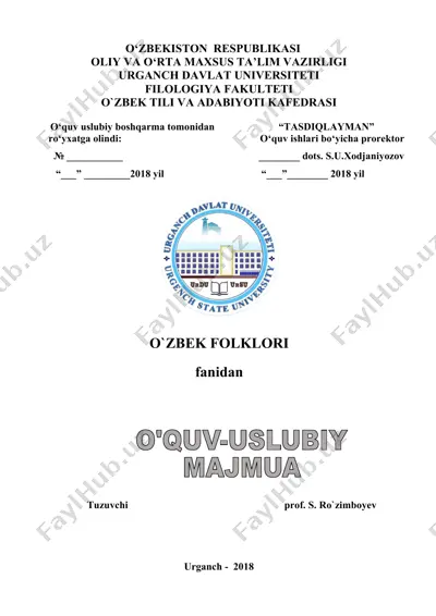 o‘zbek folklori — DOC