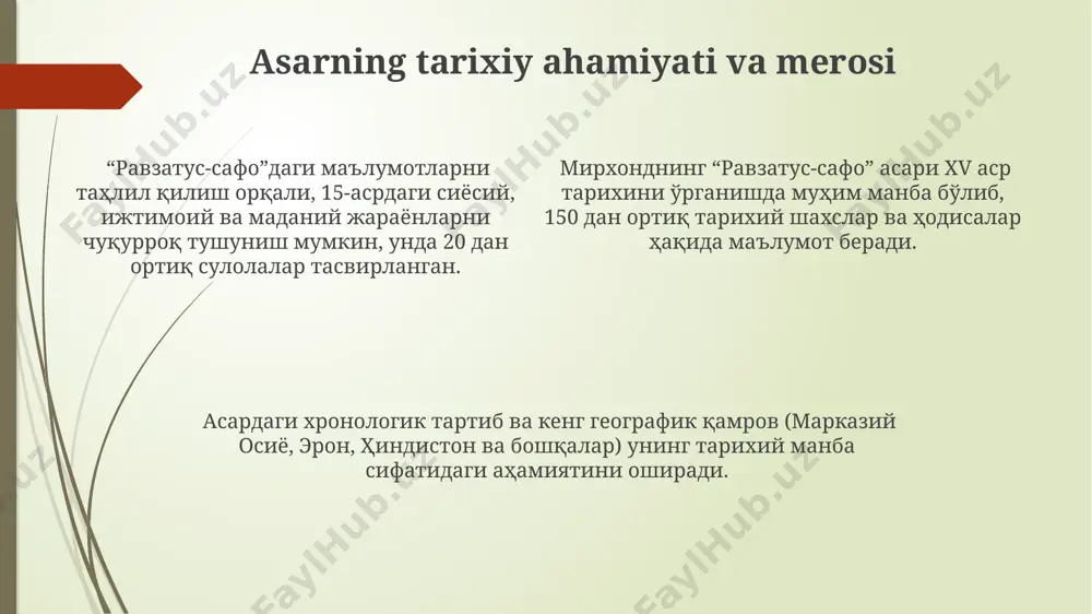 mirxondning "ravzat as-safo" asari - Page 4