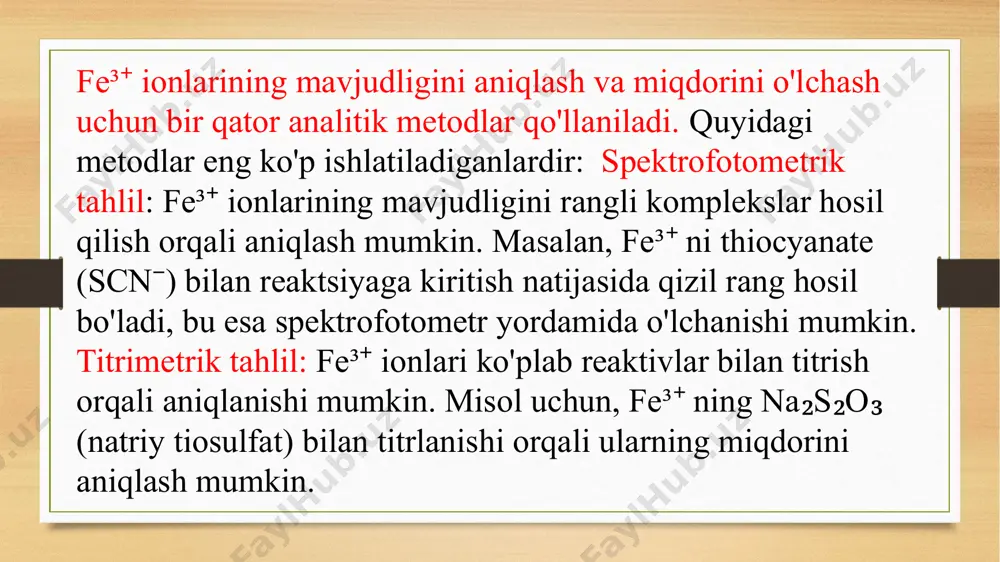 tabiiy va oqava suvlardagi fe 3+ ni fotometrik aniqlash - Page 5