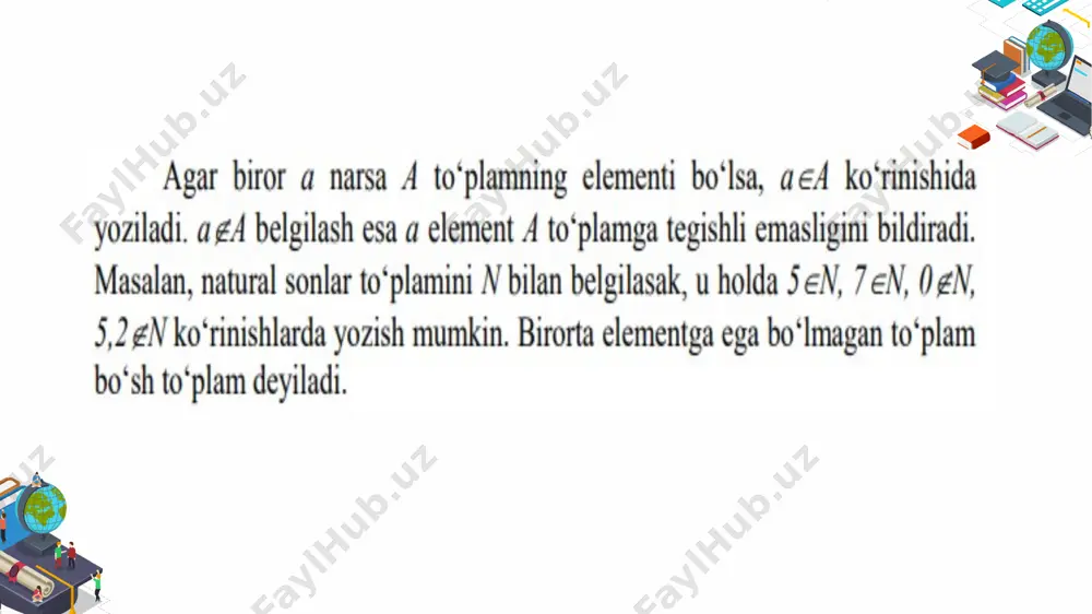 to’plamlar ustida amallar. - Page 4