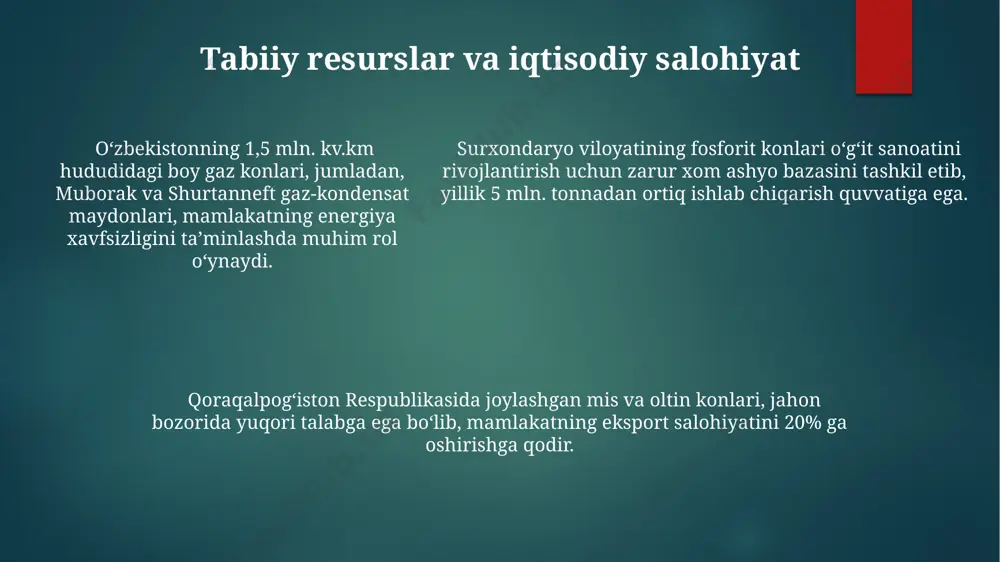 oʻzbekikiston respublikasining iqtisodiy geografik oʻrnini baholash - Page 5
