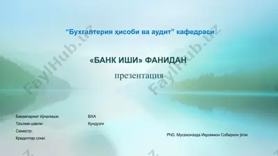 tijorat banklari, ularning funksiyalari va turlari — PPTX