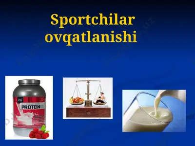 sportchilar ovqatlanishi — PPTX