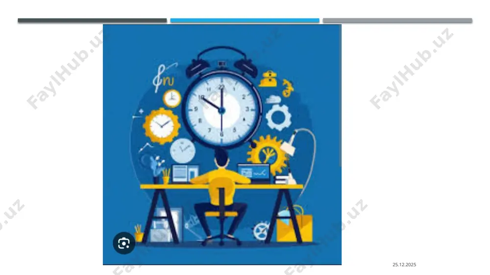 aloqadorlik — fazo va vaqt aloqadorligidir, deb xulosa chiqarishga asos berdi 26.03.2025 26.03.2025 26.03.2025 26.03.2025 26.03.2025 26.03.2025 26.03.2025 bilimingizni mustahkamlsh uchun test 1. inson vaqtni qanday idrok qiladi? a) ob’ektiv ravishda b) sub’ektiv ravishda c) har ikkala holatda ham d) miya faoliyatiga bog‘liq emas 2. vaqtni idrok qilishga qaysi omillar ta’sir qiladi? a) yosh b) kayfiyat c) diqqat va tajriba d) yuqoridagilarning barchasi 3. harakatni idrok qilish jarayoni qanday nomlanadi? a) sensor adaptatsiya b) vizual illyuziya c) persepsiya d) kinetik idrok 26.03.2025 4. fazoni idrok qilishda asosiy sensor tizimi qaysi? a) eshitish tizimi b) vestibulyar tizim c) ko‘rish tizimi d) tam bilan bog‘liq tizim 5. vaqtni idrok qilishda miyadagi qaysi tuzilma asosiy rol o‘ynaydi? a) gippokampus b) amygdala c) bazal gangliyalar d) miyacha 6. harakatni idrok qilishda qanday qonuniyatlar muhim? a) to‘lqin nazariyasi b) genetik omillar c) gestalt qonuniyatlari d) biologik moslashuv 7. vaqt sub’ektiv ravishda qachon tezroq o‘tadi? a) …