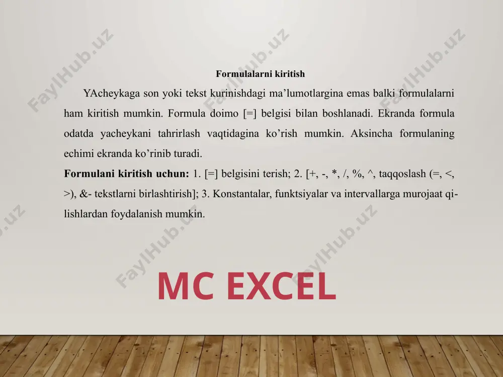 excel dasturida avtotoldirish va avtohisoblash - Page 4