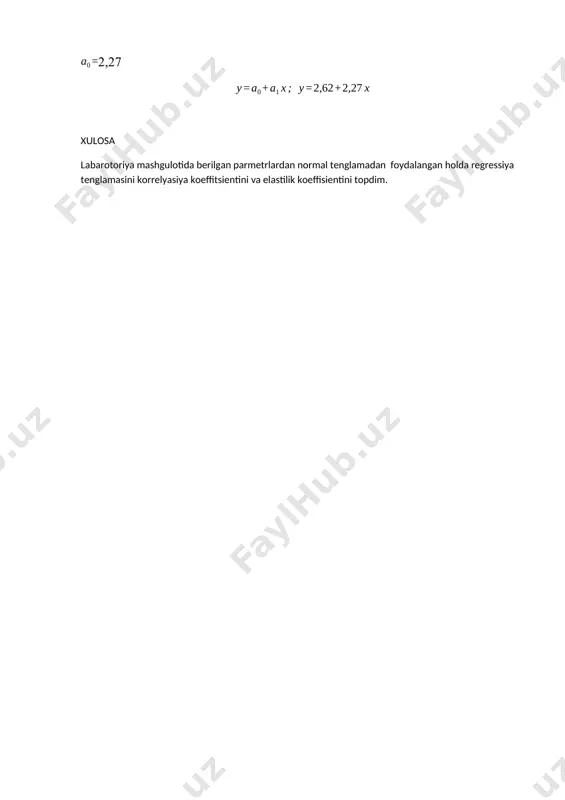 ekonometrika fanidan laboratoriya ishi - Page 4